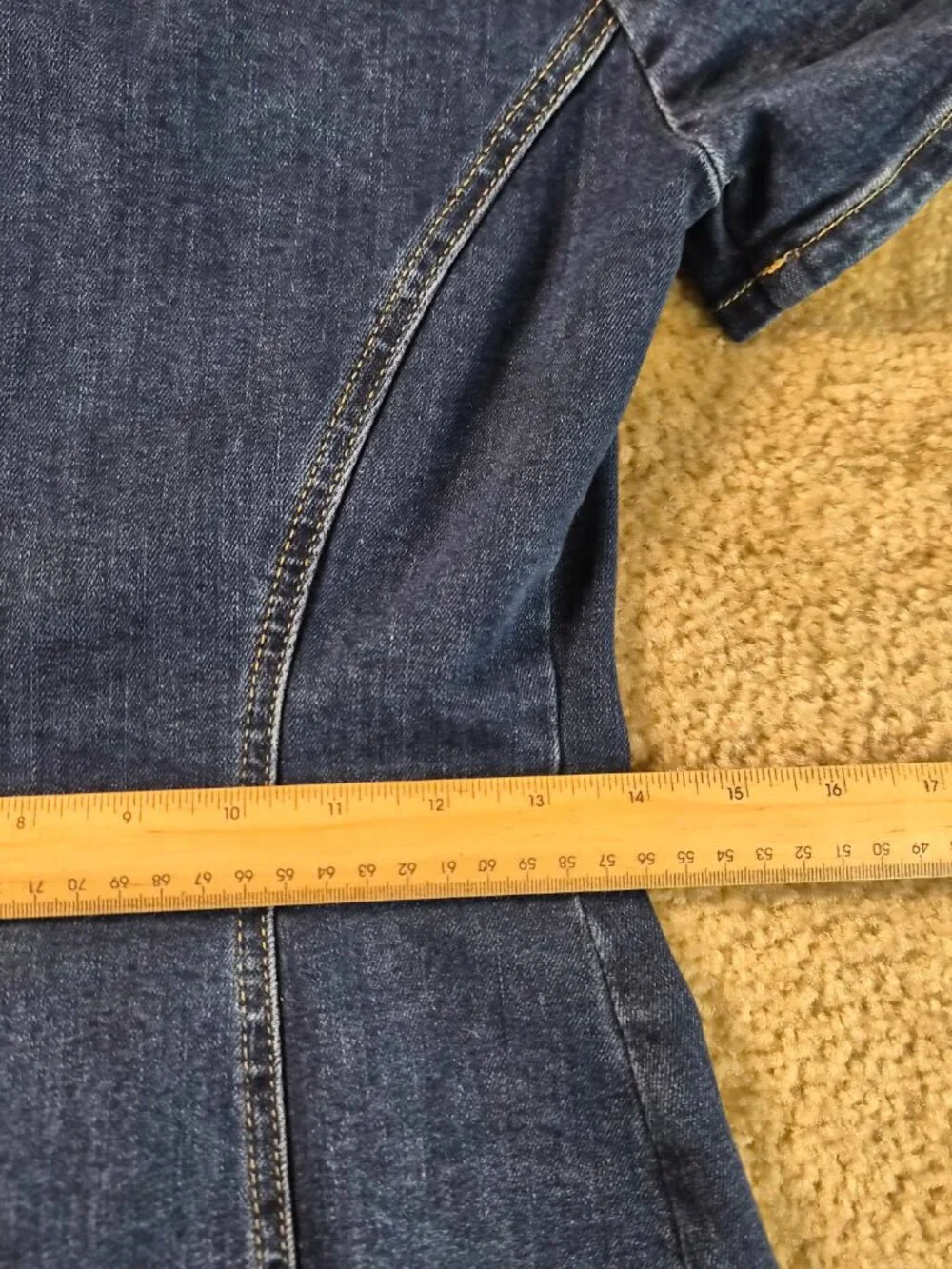 Zara Dark Blue Denim Mini Dress - Picture 9 of 13